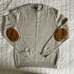 Mens flecked oatmeal sweater